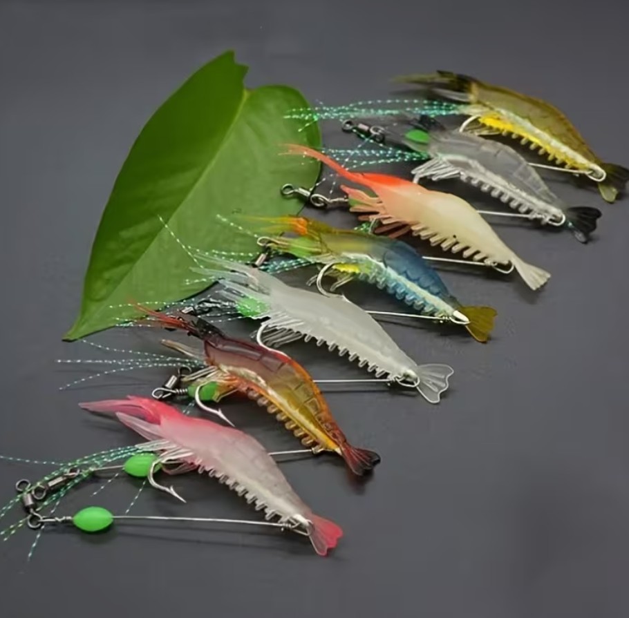 Glow Prawn Soft Plastic